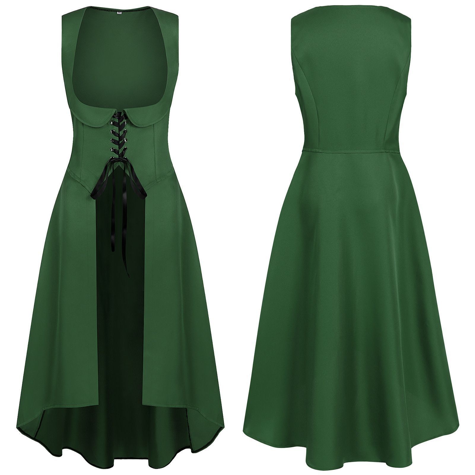Vestido largo de cosplay, disf - Medieval Renaissance Dress Women reseña y precio