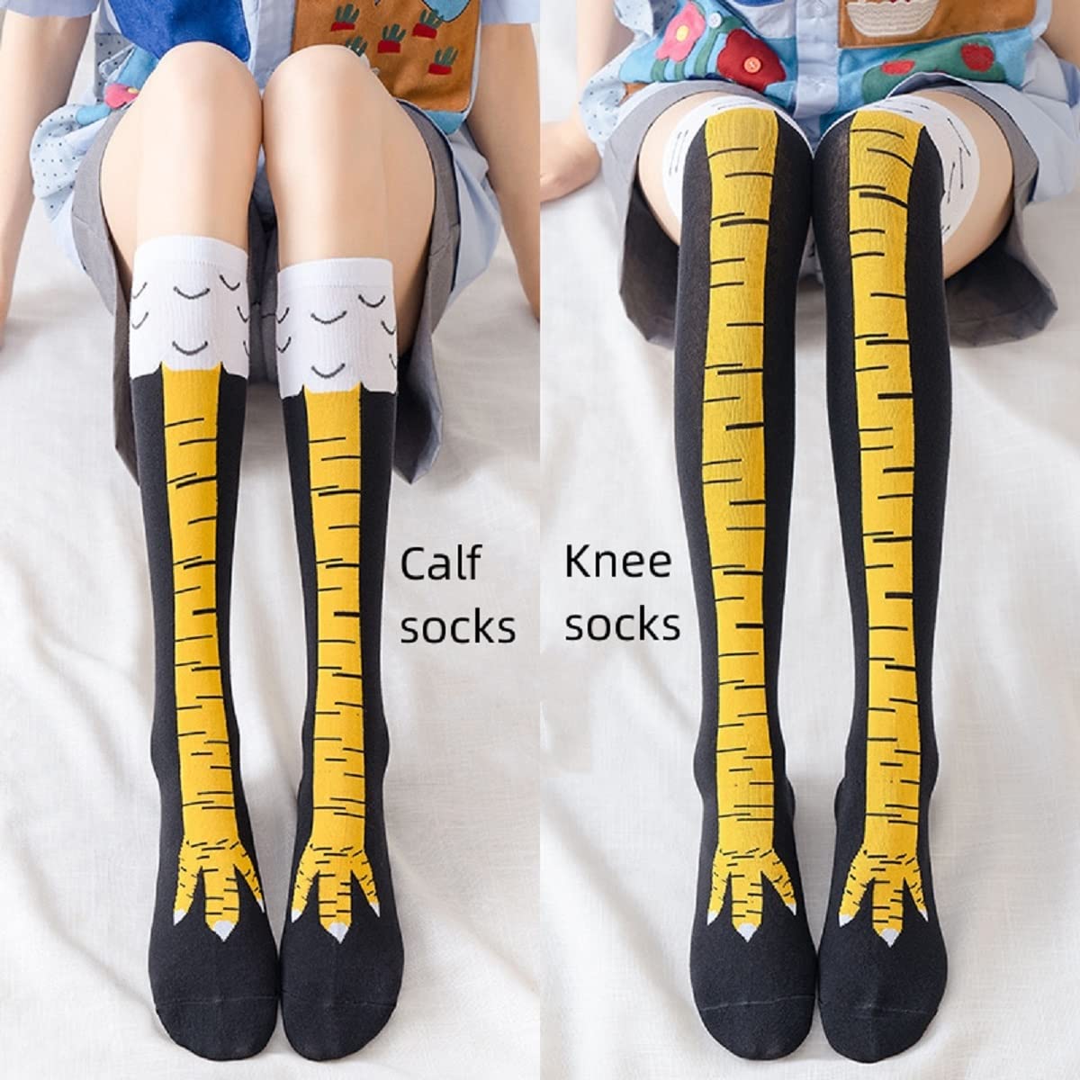 Medias altas hasta el muslo pa - Funny Chicken Leg Socks reseña y precio