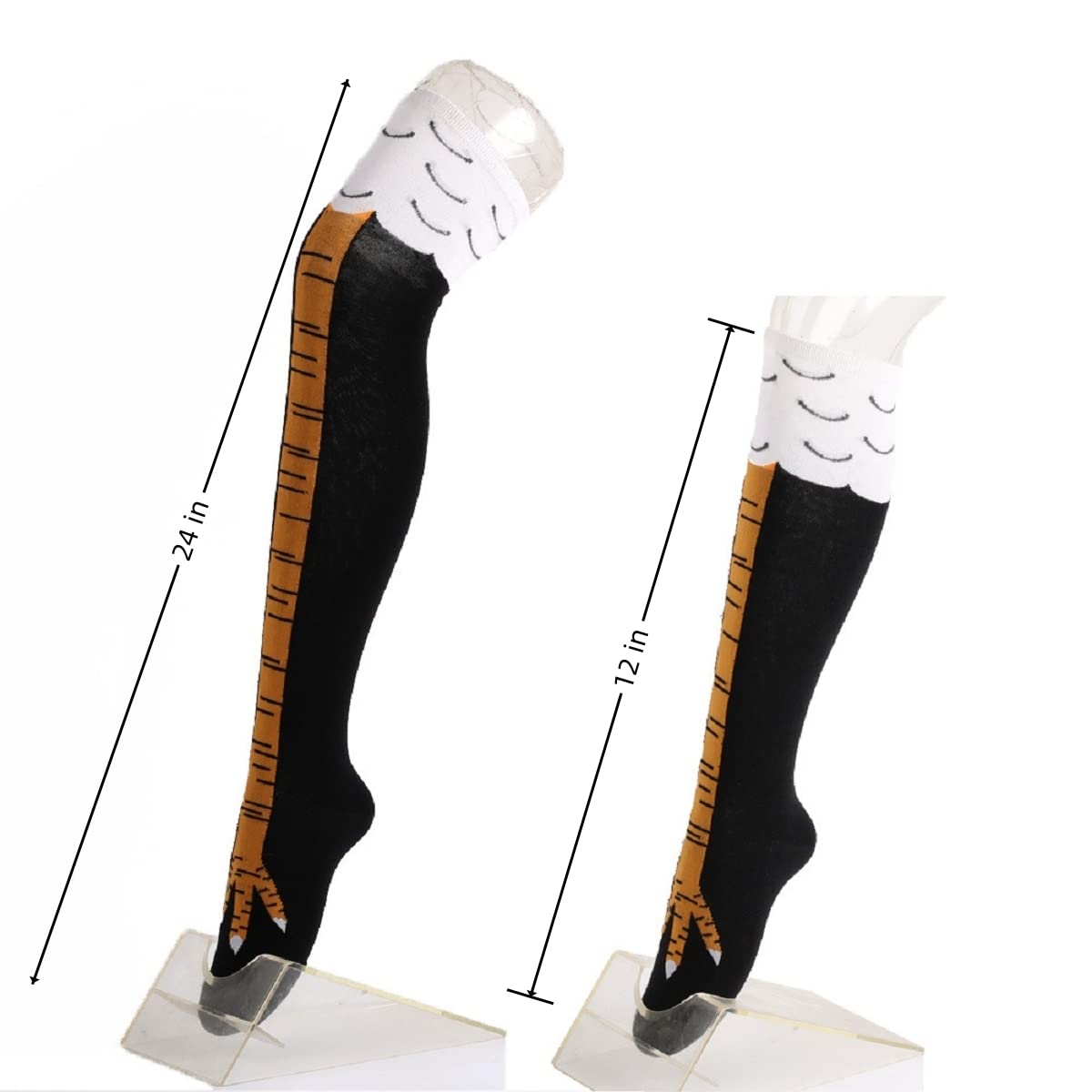 Medias altas hasta el muslo pa - Funny Chicken Leg Socks reseña y precio