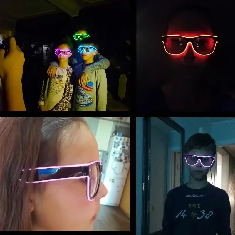 Gafas de sol LED de neón brill - Glow In The Dark Party Glasses reseña y precio